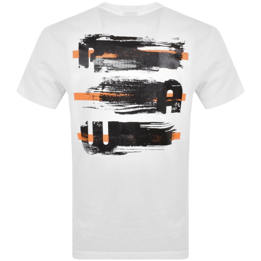 G-Star Raw Painted Back T Shirt White | Mainline Menswear